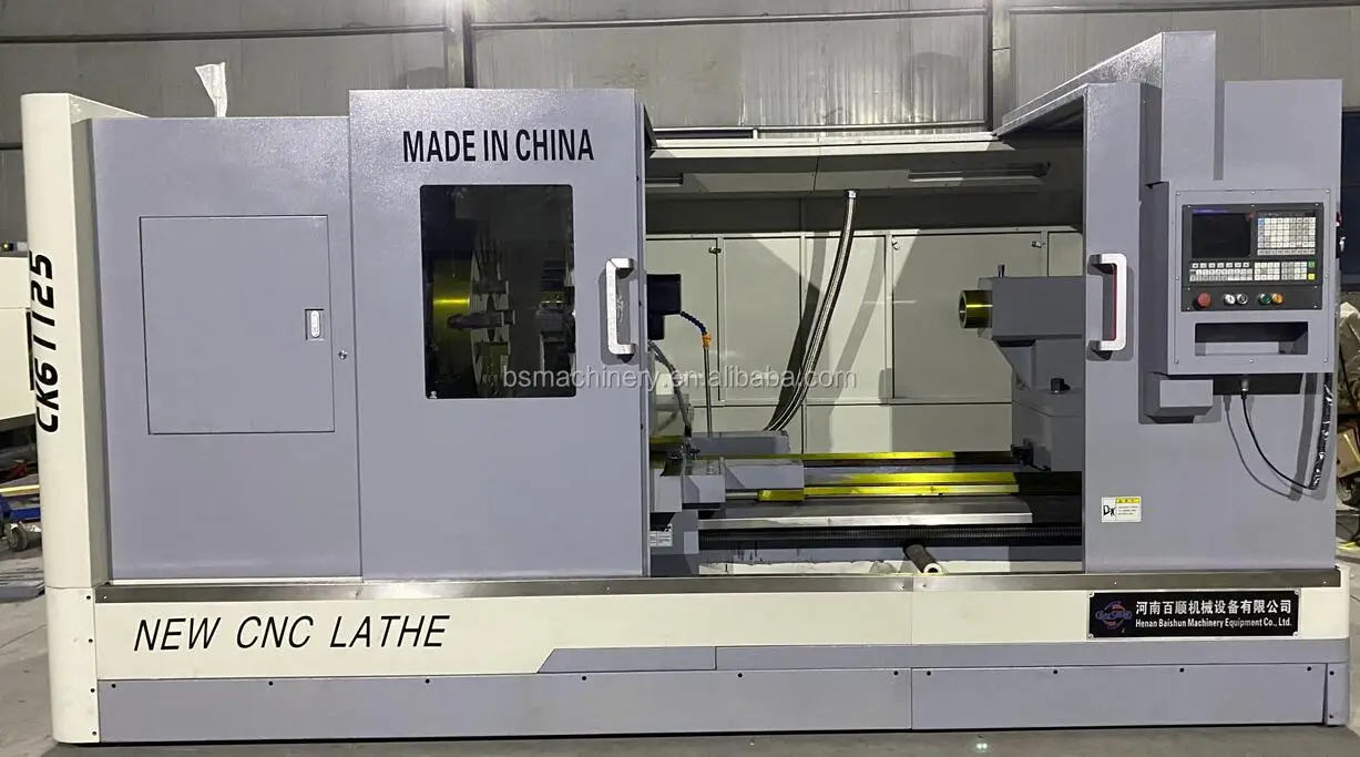 CK61125 Flat Bed Cnc Lathe Horizontal Automatic Turning Machine