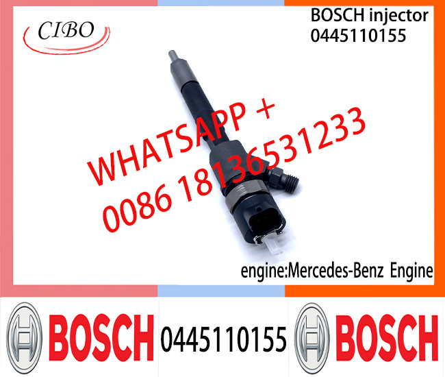 BOSCH injetor 0445110155 0445110156 Common Rail fuel Injector 0445110155 0986435135 for Mercedes-Benz 2.2CDi/2.7CDi/3.2C