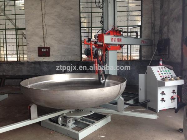 High Precision Metal Buffing Machine Durable Dish End Polishing Machine