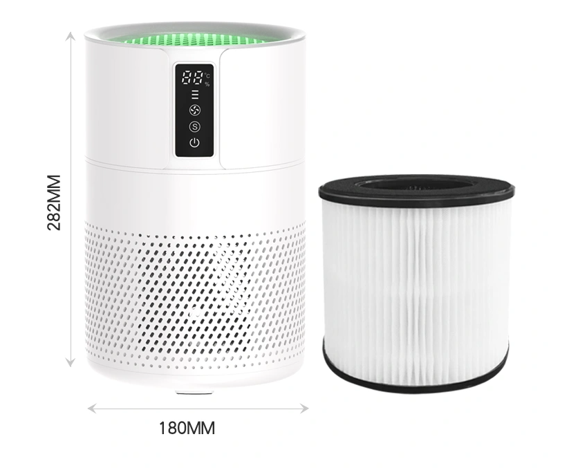 120m3/h Active Carbon Filter Air Purifier 16W 30dB UVC Light