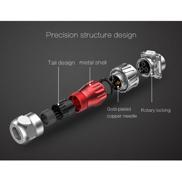 CNLINKO Factory Panel Mount 3pin Connector 3 Pin Dc Plug Waterproof Ip67 Electrical Connector for Power Generator