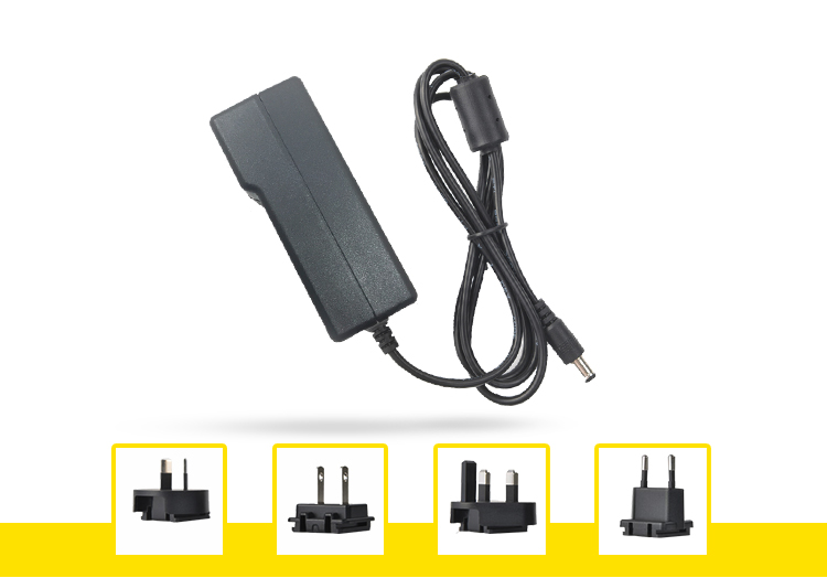 60W 24 Volt Dc Power Adapter Plug In Connection With Long Service Life