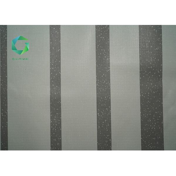 Stripes UV Resistance RV Retractable Awning , 650gsm Vinyl Tonneau Cover Flame Retardant