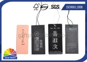 China Logo Luxurious swing tag printing Eyelet custom hang tags for clothing / Apparel Belt on sale