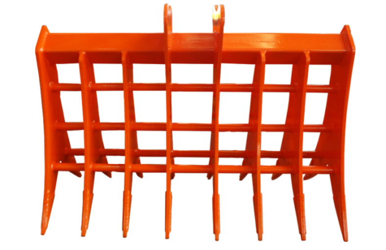 Gardening / Landscaping 1/2″ Thick Tines Rip Excavator Bucket Rake Excavator Scoop Rake