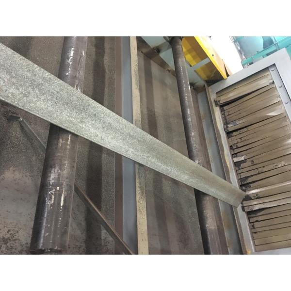 Profiles / Box Section Vertical Shot Blasting Machine , Rust Removal Conveyor Roller Blasting Machine