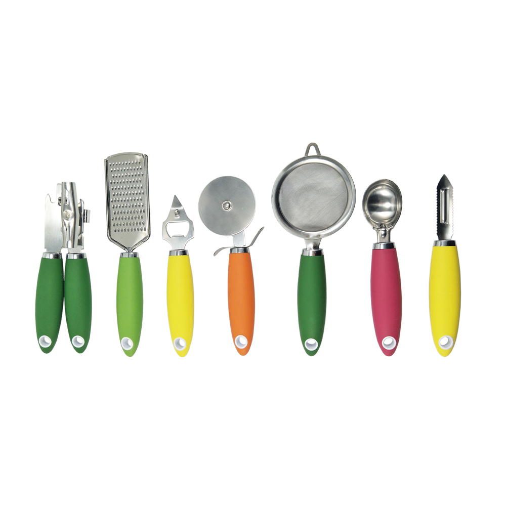 8 Piece Kitchen Gadget Tool Set made of Stainless Steel for Cooking and Accessories