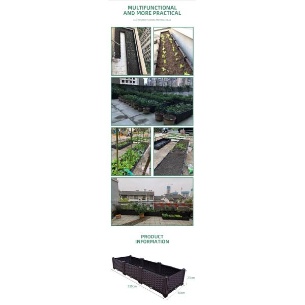 Antifreeze Plastic Planter With Wheels