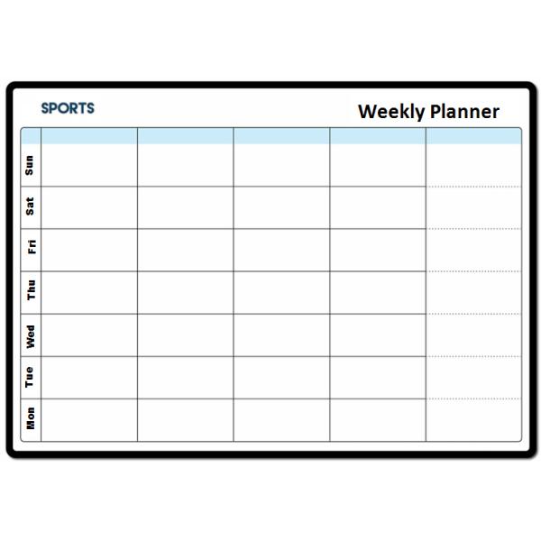 Monthly Planner Dry Erase Board Aluminium Alloy Frame SGS Certification