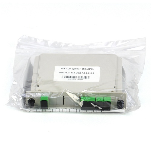 1x4 SC/APC Single Mode G657A1 LGX Cassette Type Fiber Optic PLC Splitter in FTTx