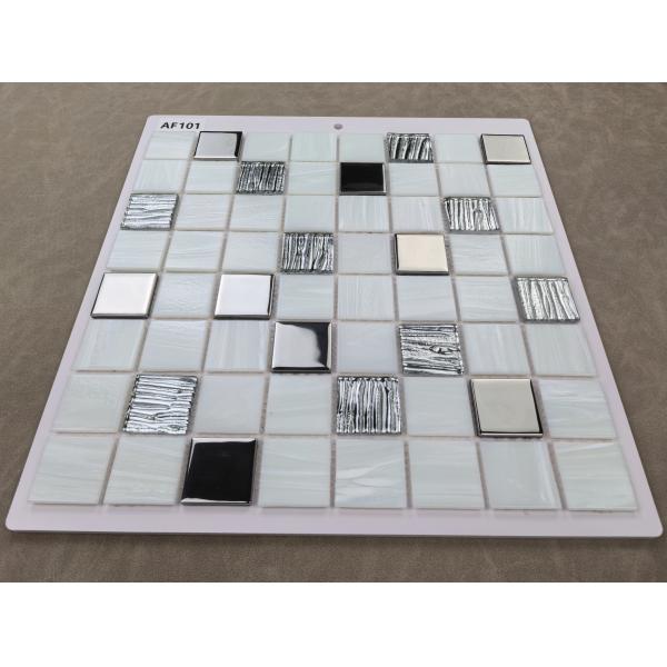 304x304mm Interior Wall Glass Swimming Pool Mosaics For Decoration and Project