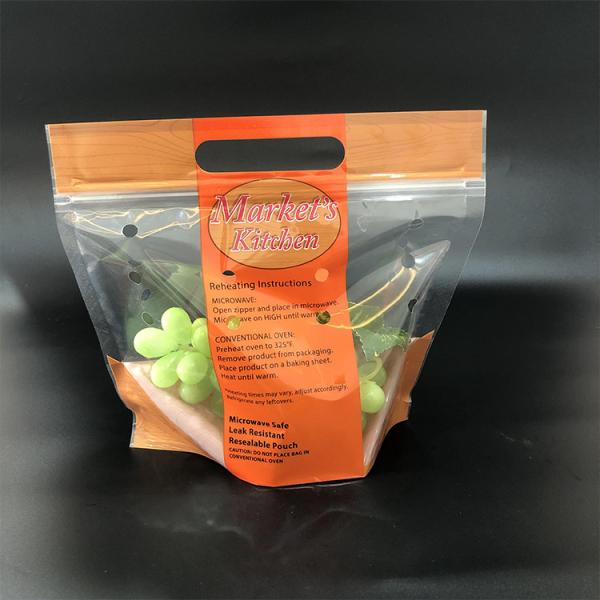 200gm / 500gm Storage Plastic Vegetable Packaging Bag Moisture Proof