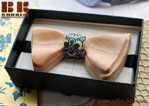 China Chinese Factory Supplier Wooden bow Tie wooden bowtie For Christmas Gifts on sale