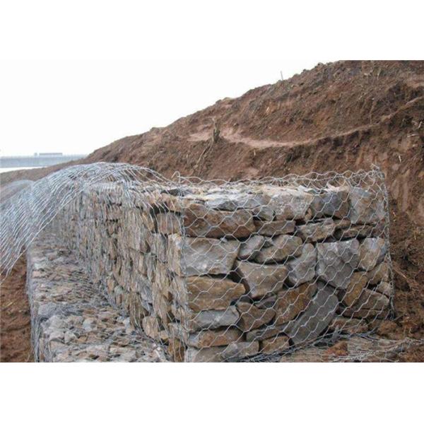 Anti Corrosive Gabion Wire Mesh Panels Hexagonal Double Twisted Weaving