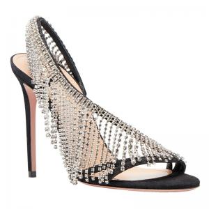 Quality Mature Sexy Women High Heel Sandals Women Shinny Summer Sandal With Crystal Diamond Decoration wholesale