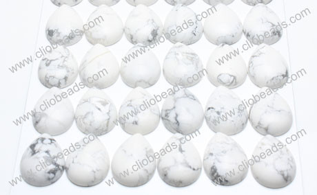 Quality Howlite Drop Cabochons 10X14mm Gemstones Cabochons CA16805 wholesale