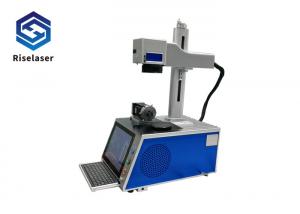 China 60kHz Portable 20w Fiber Laser Marking Machine Animal Ear Tag Laser Marker on sale