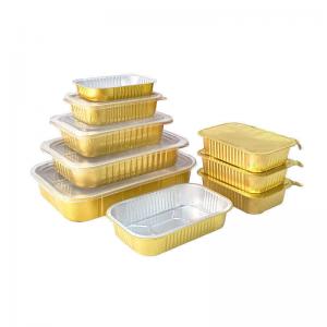 China Disposable Aluminum Foil Food Packaging Storage Container Aluminium Lunch Box on sale
