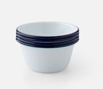 Double Coating Enamel Puddin Bowl Sets 80ml 500ml Functional Kitchen Accessories