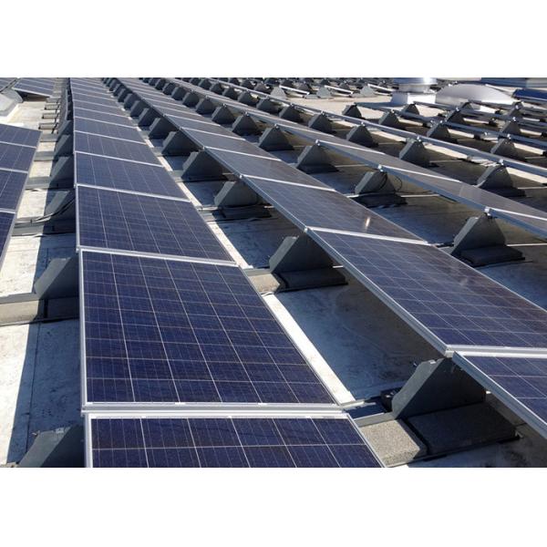 Sus304 Mounting Solar Flat Roof Racking BIPV 25 Degree Adjustable Panel