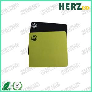 Quality Size 18 X 22cm ESD Safe Office Supplies , ESD Mouse Pad Black / Yellow Color wholesale