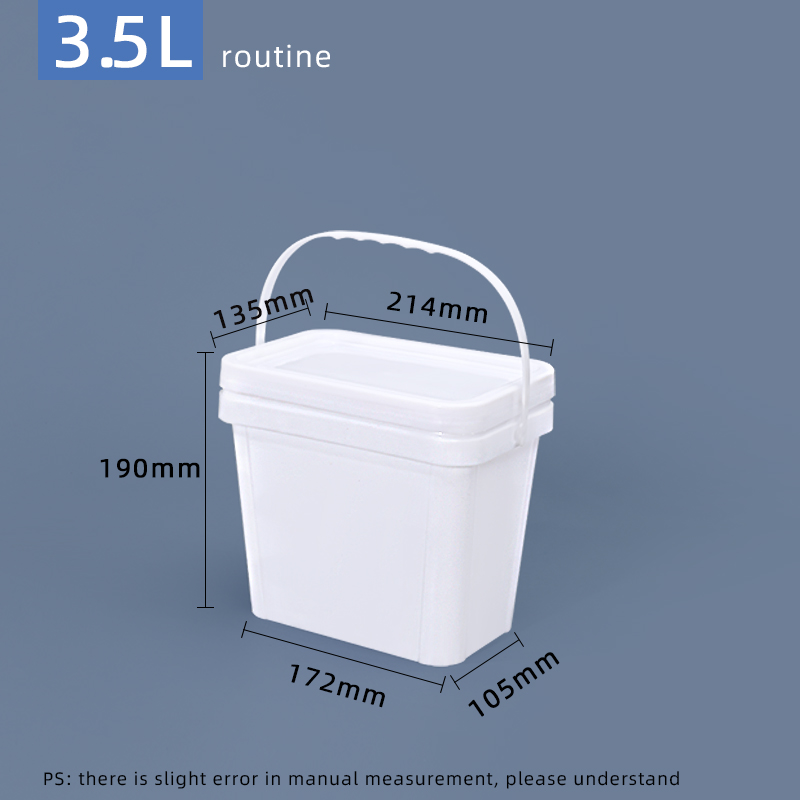 Durable Food Grade Empty Plastic Buckets With Handle and Lids for Packaging Solutions