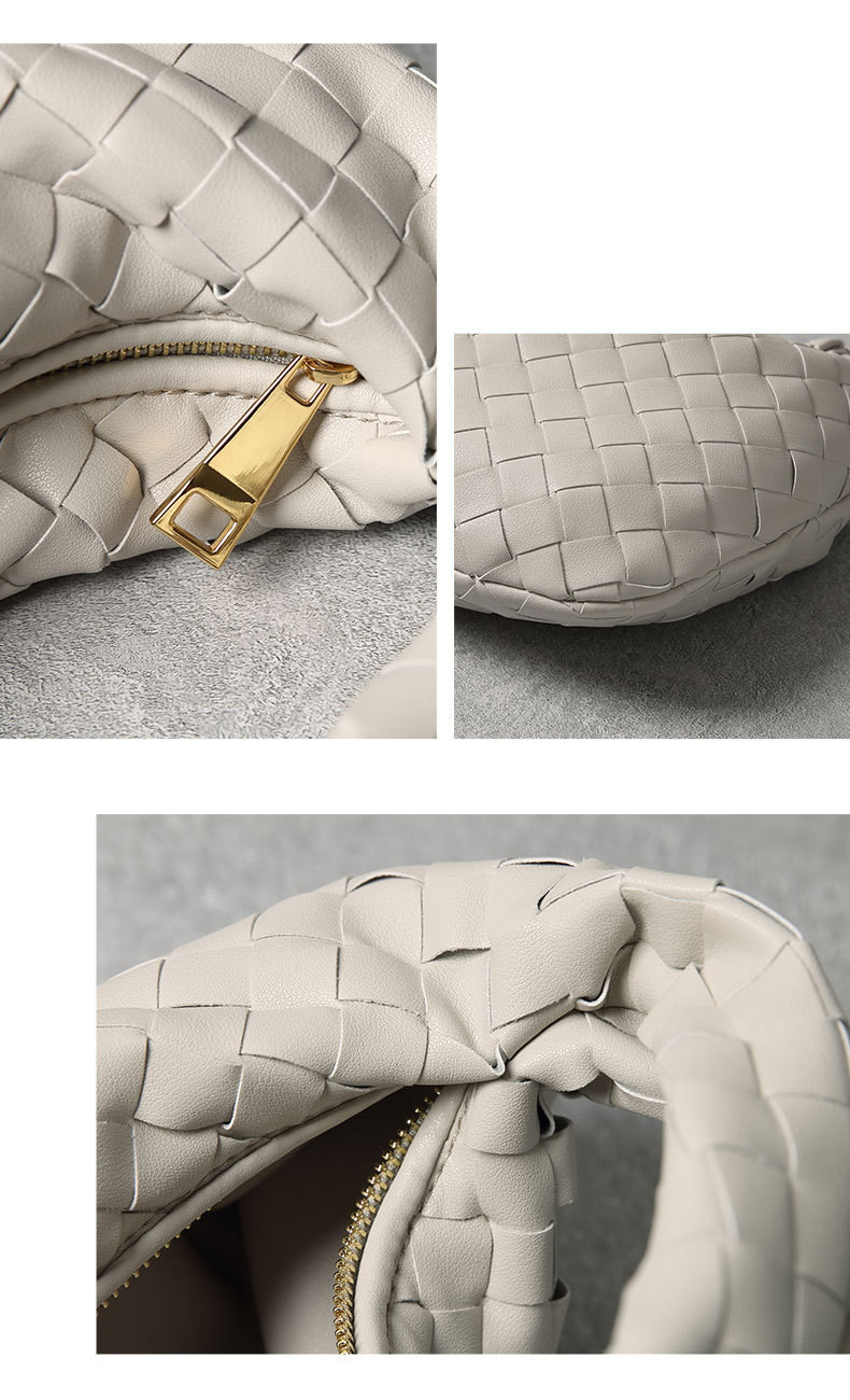 Handbags For Women Genuine Leather Woven Texture Real Leather Bags