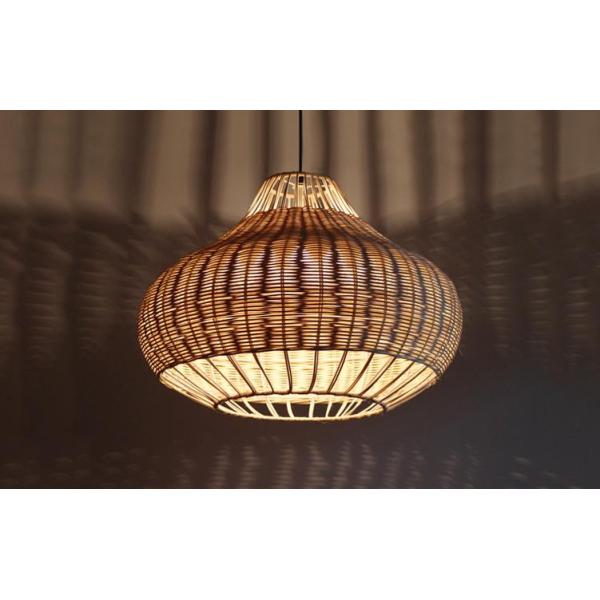 Handmade creative Rattan Pendant Light chandelier Round Shape