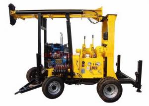 Quality Trailer Mounted High Efficiency Water Well Drilling Machine 400m Mud Drilling Capacity wholesale