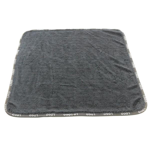 16"X16" Microfiber Car Buffing Towel Black Ultra Thick 800GSM Twist Pile 70% Polyester 30% Polyamide New Arrived