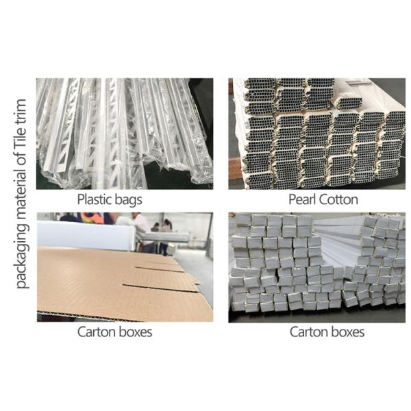 Milling/Punching/Drilling Aluminum Tile Trim Profile with Angle Shape