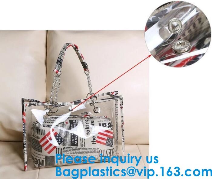 Teen Fashion Clear Plastic Pvc Tote Bag For Girls, Transparent Pvc Tote Bag,Clear PVC Bag Hologram Bag EVA Bag Cosmetic