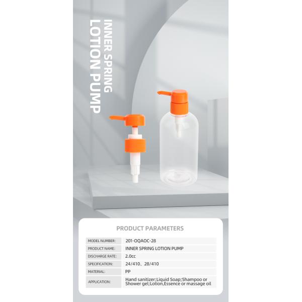 Big Discharge Rate Hand Body Lotion Pump 24 28/410 Dispensing Pump Customized