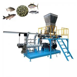 China Twin Screw Floating Fish Feed Extruder Machine Aquatic Animal Feed Extruder on sale