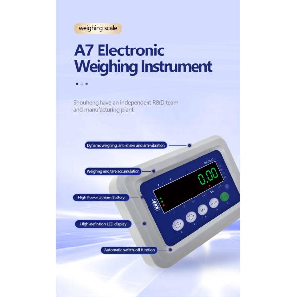 130mm*138mm*200mm SOHE A7 Meter Weighing Indicator Sensor Display Instrument with 1