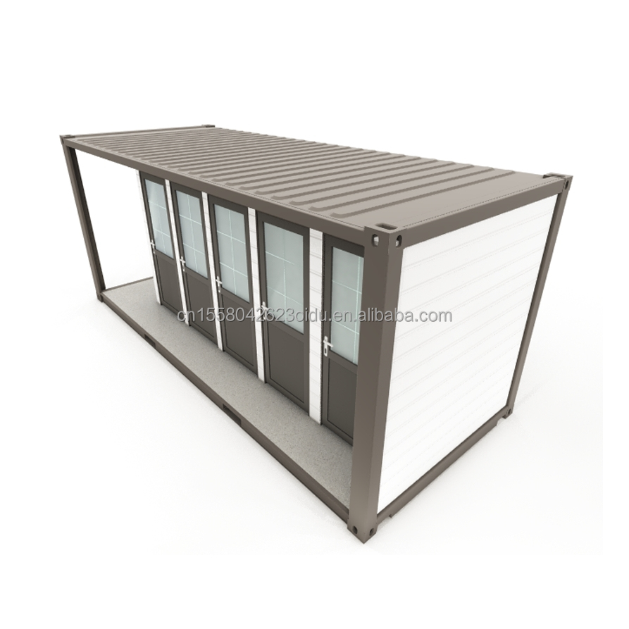 Wall 50/75/100mm Wave Sandwich Panel Expandable Steel Outdoor Living Unit Wooden Prefab House for Mobile Living 20ft/40ft