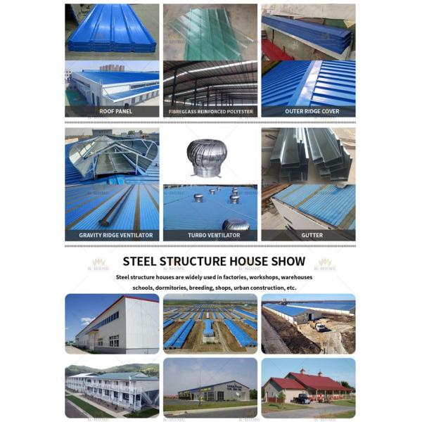 Low Cost Steel Prefabricated Modern Poultry Farm Shed