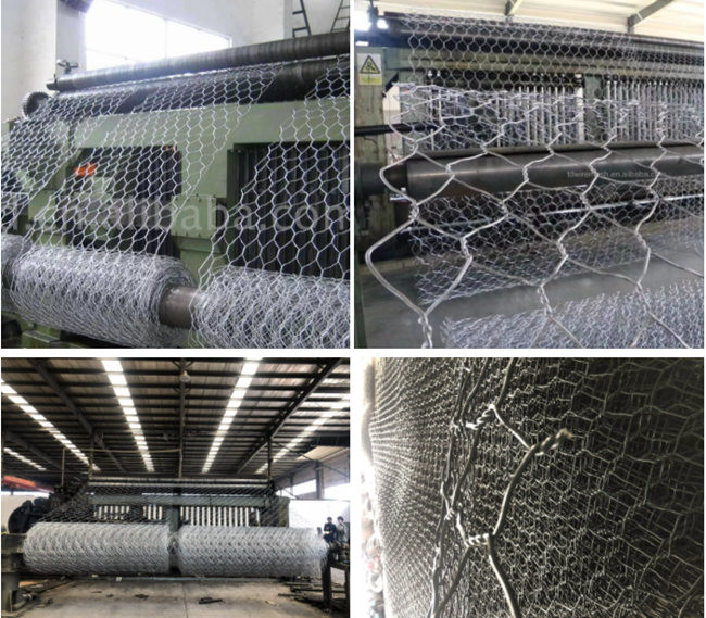 Underwater Seawall Protecting Gabion Mesh Baskets Zinc Coated Q195 Wire