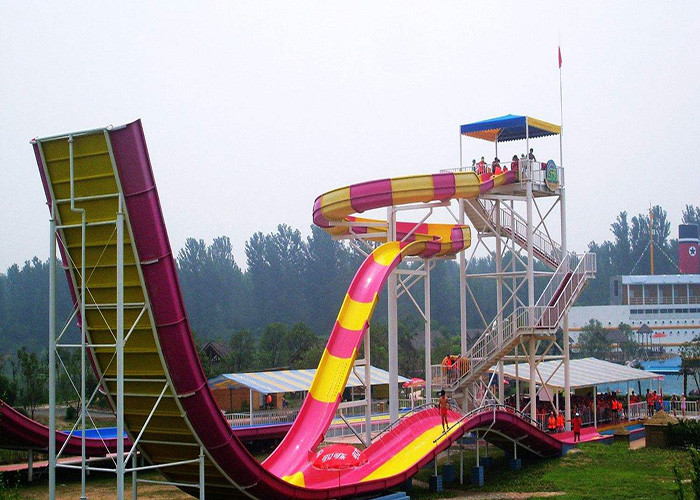 Smooth Anti Ultraviolet High Speed Water Slide 1 Rider / Time