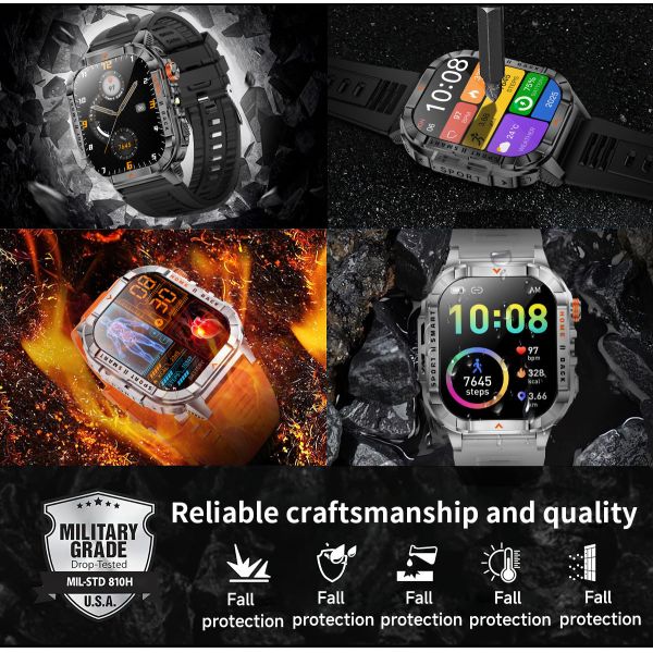 2.01inch 2G/3G/4G Network and Webcam video chat water resistant gps running sleep sports health activity tracker digital sport S1 Pro smart phone