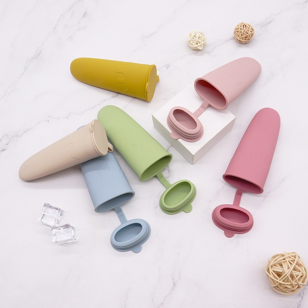 Popsicle Molds,6 Pieces Silicone Ice Pop Molds,Drip Free Popsicle Maker For Kids,BPA Free Freezer Tubes With Lids,For Snacks,Popsicle,Yogurt Sticks
