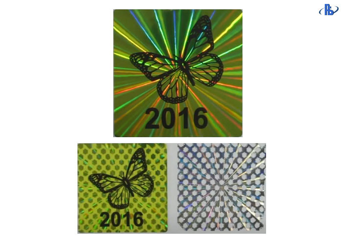 Quality Tamper Evident Dot Pattern PET 50 Mircon Hologram Security Labels wholesale
