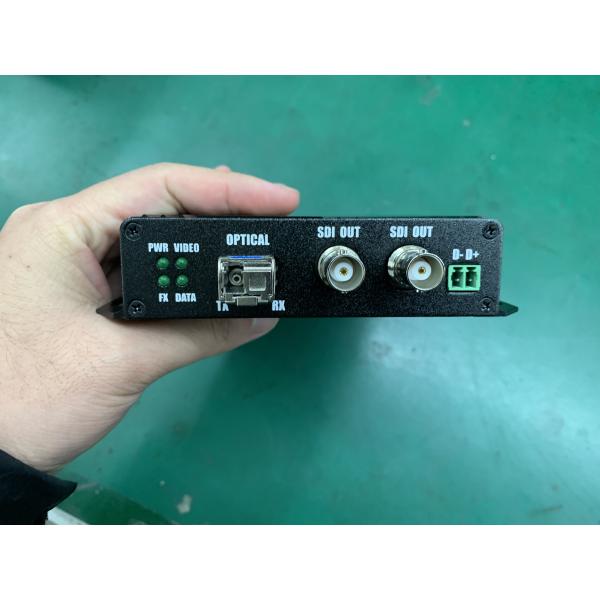 HD-SDI RS485 Data Fiber Video Extender LC Fiber 1310/1550nm 20Km 12V Input