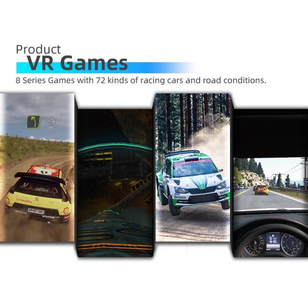 Indoor Circular VR Driving Game Machine With 2 Seats 3000w