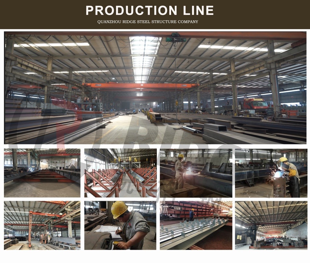 Convenient Prefab Industrial Steel Building Construction Factory