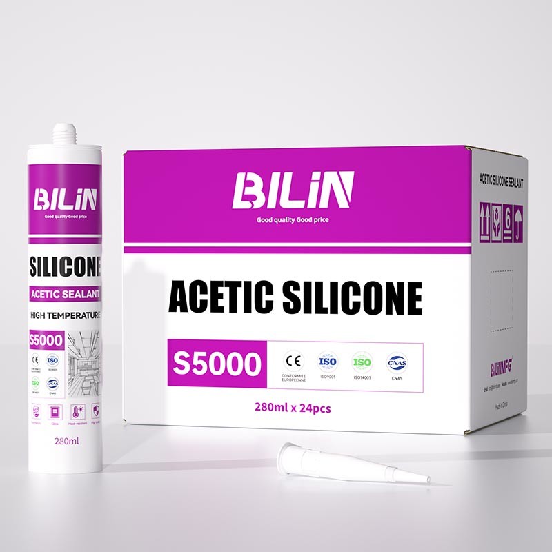 Quality BILIN S5000 Acetoxy Cure Silicone Sealant Automotive And Construction Applications wholesale