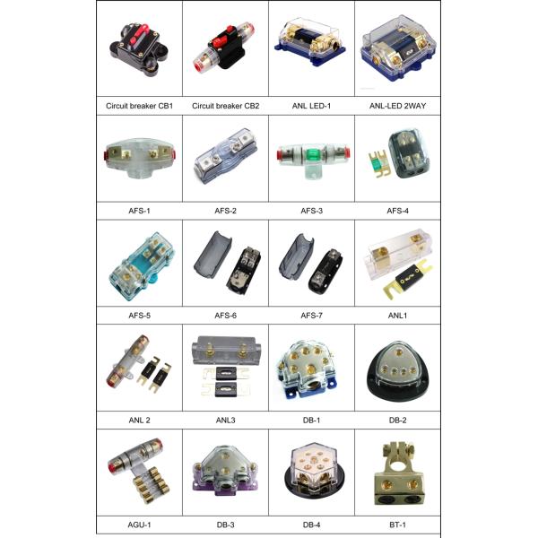 400 amp 12V Car Amplifier ANL AFS Fuse Holder Distribution Block For Power Management