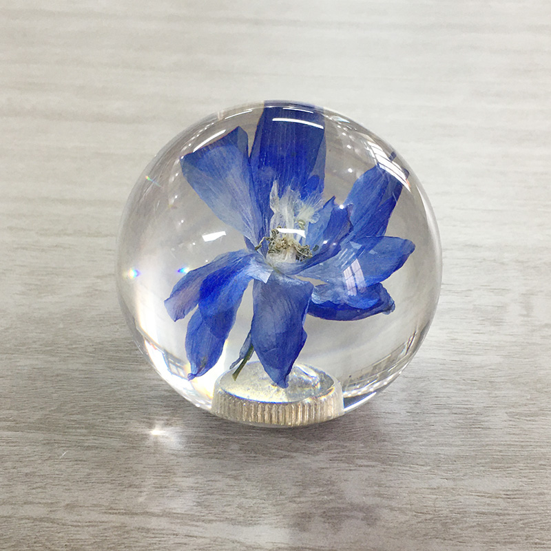 Dry Flower Gear Shift Knob , Dia70mm Clean Dandelion Gear Knob