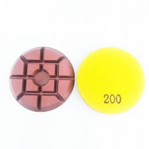 China 4 inch Thick Resin Bond Diamond Wet Polishing Pads For Stone anc Concrete floor on sale