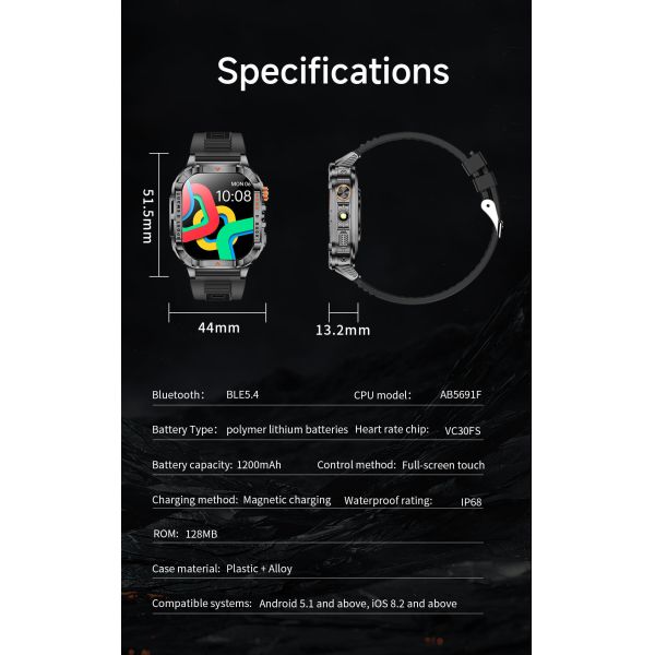 2.01inch 2G/3G/4G Network and Webcam video chat water resistant gps running sleep sports health activity tracker digital sport S1 Pro smart phone